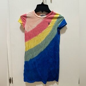 Ralph Lauren Tie Dye T Shirt Dress Girls 6x